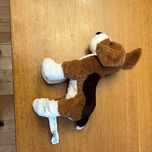 Ikea Plush Brown and White Dog Plush
